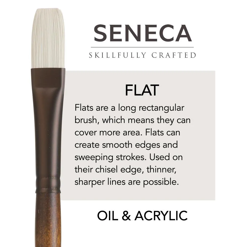 Willow Wolfe Seneca Artist Flat Brush 0