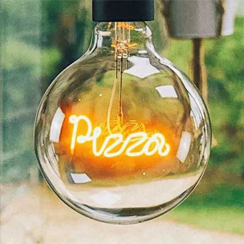 Word Text LED Filament Bulbs Twenty Styles and Colours by Steepletone