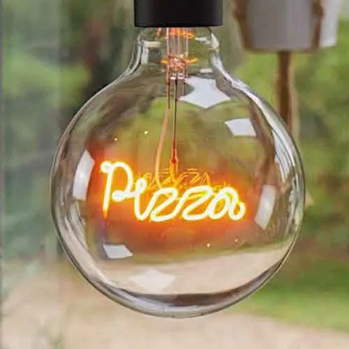 Word Text LED Filament Bulbs Twenty Styles and Colours by Steepletone